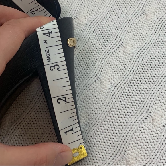 Michael Kors size 8 black tassel mule heels - Picture 8 of 8